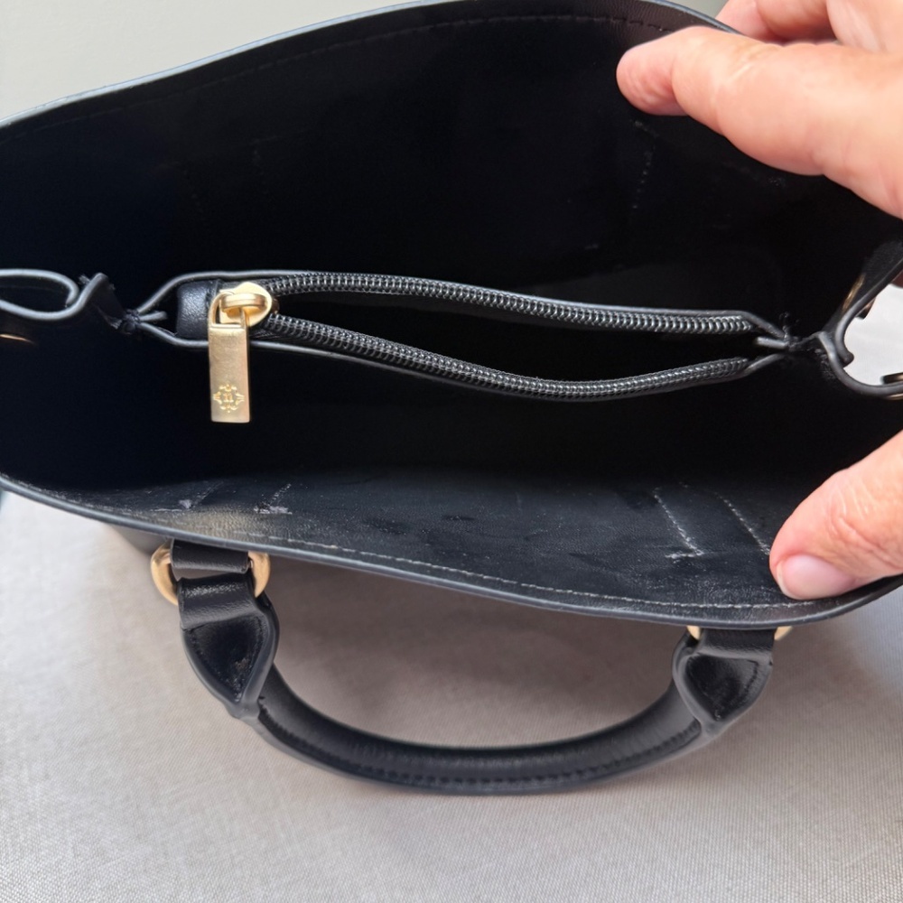 Nanette Lepore Black Valle Convertible Satchel Never Used - Picture 8 of 11